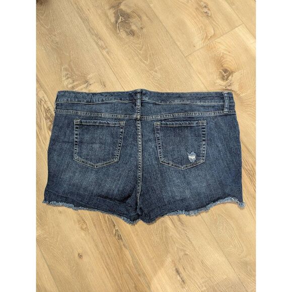 Sz 20 Torrid Cutoff Denim Shorts w/ Sequin Pockets! - Picture 2 of 9